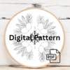 close-up-cross-stitched-picture-pine-cones-wheat
