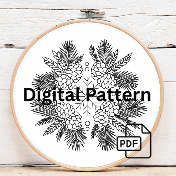 close-up-cross-stitched-picture-pine-cones-wheat-2