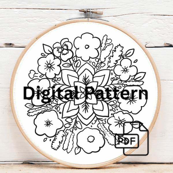 close-up-cross-stitched-picture-purple-flowers
