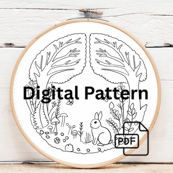 close-up-cross-stitching-hoop-picture-squirrel-butterfly