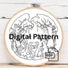 close-up-cross-stitching-picture-koala-surrounded-by-flowers-trees
