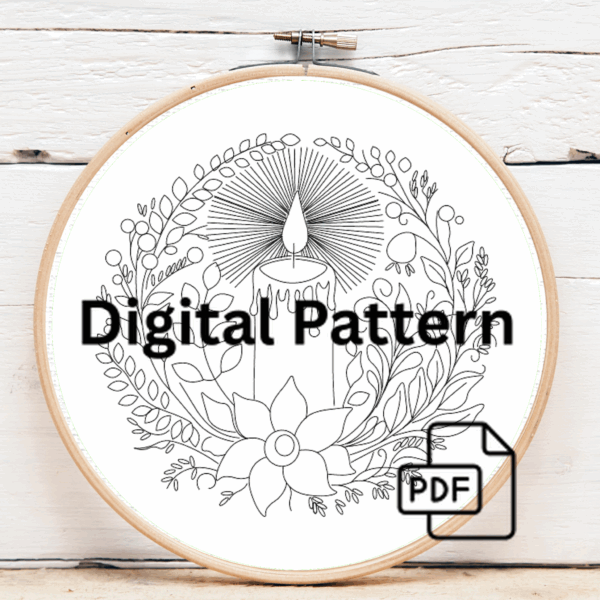 close-up-candle-cross-stitch-design
