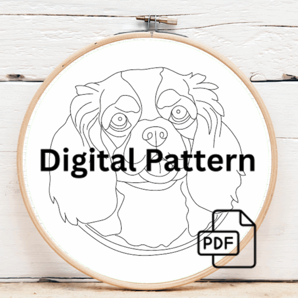 close-up-dog-embroideryed-hoop-white-background