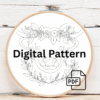 close-up-embroidery-cow-flowers