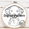 close-up-embroidery-dalmatian-dog