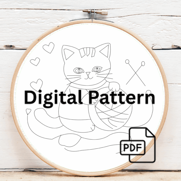 close-up-cat-ball-yarn-hoop