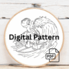 close-up-embroidery-turtle-surfboard