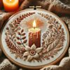 close-up-candle-cross-stitch-design