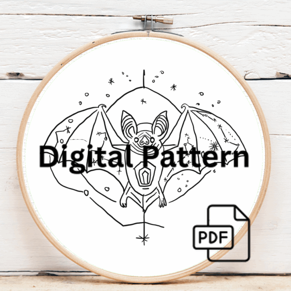 close-up-embroidery-bat
