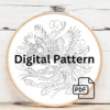 close-up-embroidery-bird