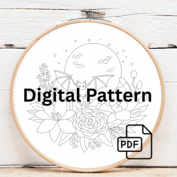 close-up-embroidery-cat-flowers