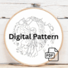 close-up-embroideryed-picture-fairy-forest