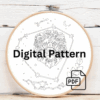 close-up-embroideryed-picture-lion-hoop