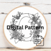 close-up-embroideryed-wreath-ribbon-table