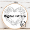 close-up-heart-shaped-embroidery-flowers-cloth