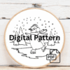 close-up-penguin-skateboard-snowy-landscape