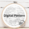 close-up-person-holding-embroideryed-picture-desert