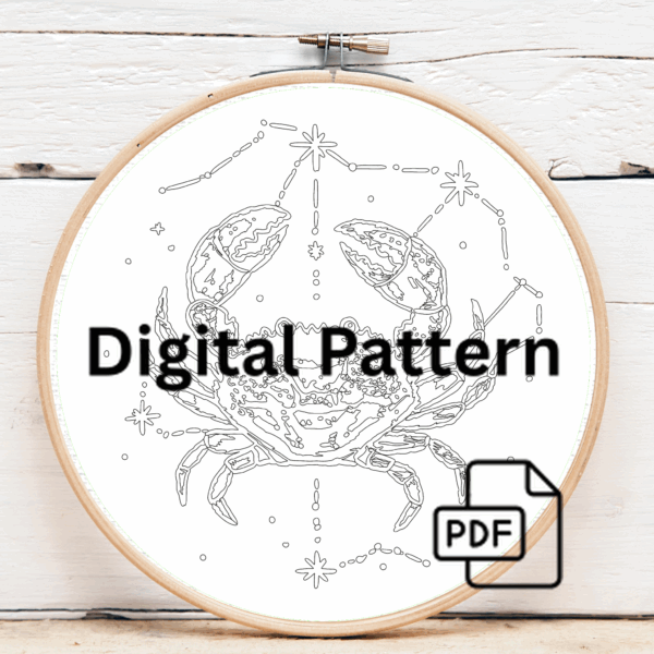 close-up-crab-embroidered-hoop-flowers