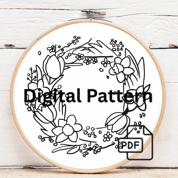 close-up-wreath-flowers-canvas