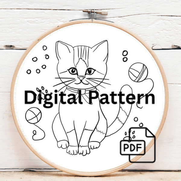 arafed-cat-pink-bow-sitting-piece-cloth