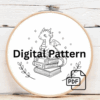 arafed-dragon-sitting-stack-books-white-surface
