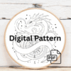 arafed-embroidery-dragon-compass-blue-cloth