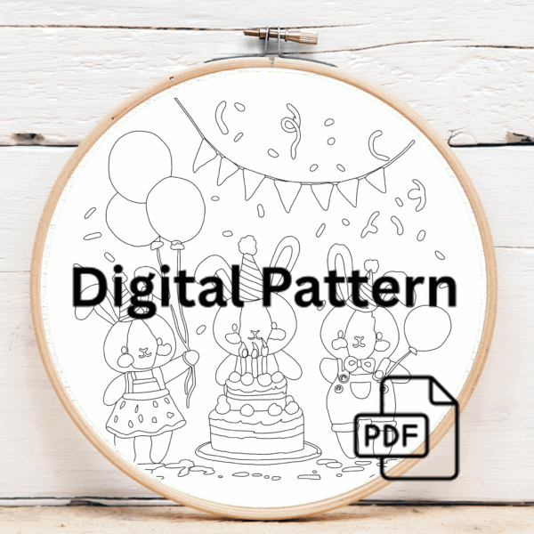arafed-embroidery-group-bunnies-balloons-cake