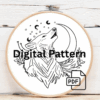 arafed-embroidery-wolf-howling-at-moon