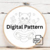 close-up-cross-stitch-picture-cat-cup-tea