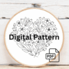 embroidery-art-black-flower-white-cloth