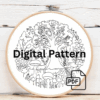 embroidery-art-tree-deer-mushrooms-butterflies
