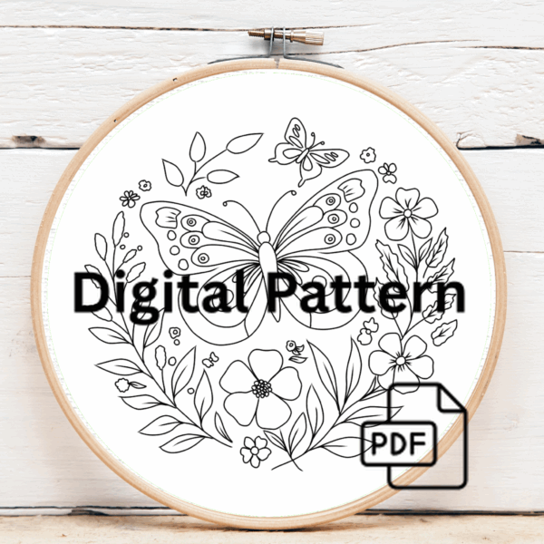 embroidery-butterfly-colorful-flowers-leaves-hoop