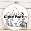 embroidery-gnome-lantern-mushrooms-white-background