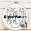 close-up-cross-stitch-picture-fox-witch-costume
