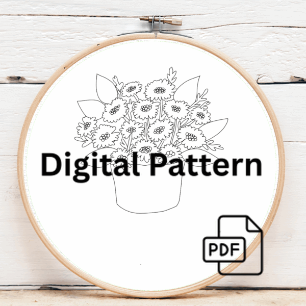 embroidery-basket-daisies-green-background