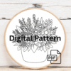 embroidery-basket-flowers-green-background