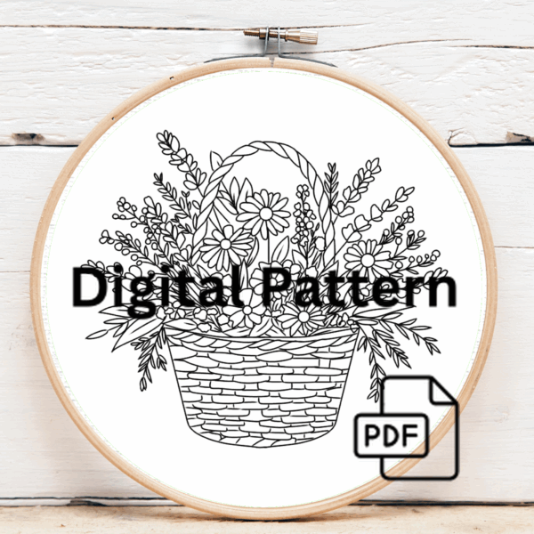 embroidery-basket-flowers-lavenders-green-surface