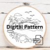 embroidery-beach-scene-palm-tree-sunset