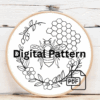 embroidery-bee-honeycomb-flowers-white-surface
