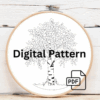 embroidery-birch-tree-green-leaves-white-wall