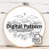 embroidery-boat-lake-water-lilies-2