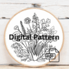 embroidery-bouquet-flowers-hanging-wall