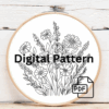 embroidery-bouquet-flowers-purple-cloth