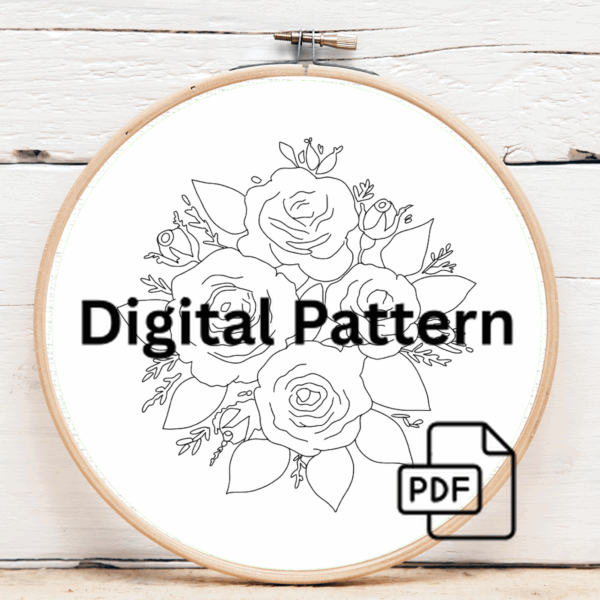 embroidery-bouquet-red-roses-blue-background