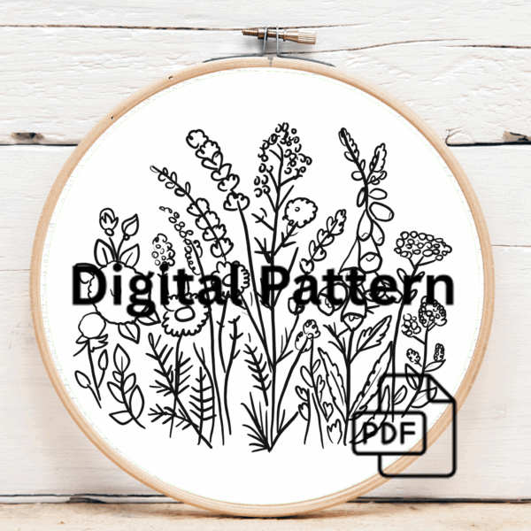 embroidery-bunch-flowers-white-cloth-2