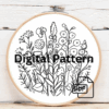 embroidery-bunch-flowers-white-surface