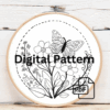 embroidery-butterfly-flowers-white-cloth
