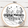 embroidery-cabin-woods-snow-ground