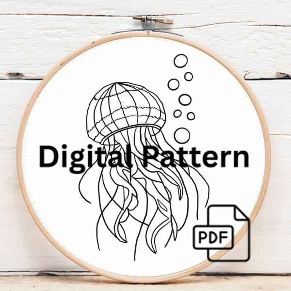 embroidery-jellyfish-pearls-white-cloth