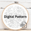 close-up-cross-stitch-picture-path-through-forest